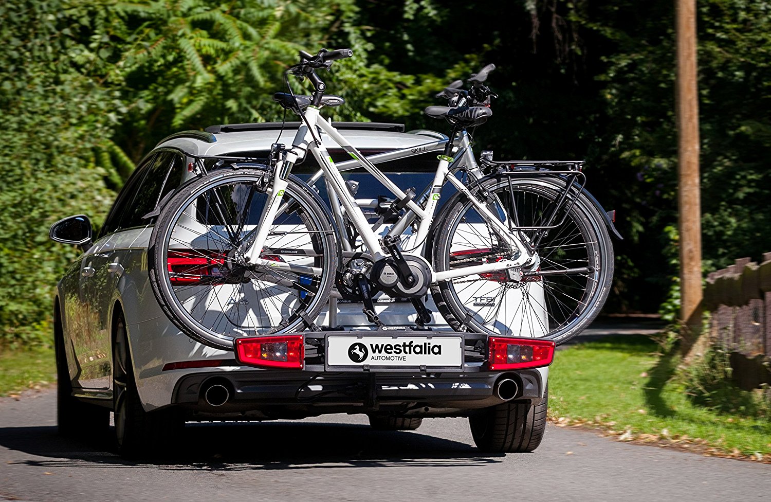 fahrradträger für anhängerkupplung von westfalia zusammenklappbar 3 fahrräder